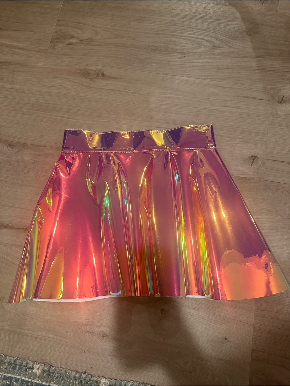 Holographic Iridescent Skirt